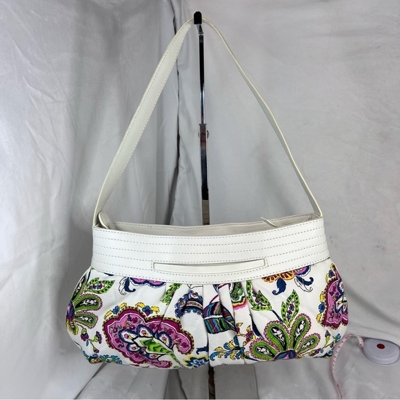 Vera Bradley Palm Beach Gardens Perfect Shoulder Bag Purse Floral Paisley - Picture 6 of 13